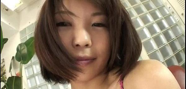  Housewife Azumi Harusaki enjoys toys up her cunt